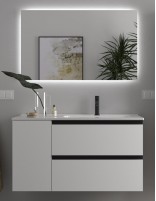 Conjunto baño 2 cajones + 1 puerta blanco