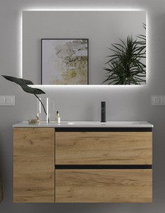 Conjunto baño 2 cajones + 1 puerta modelo Bequia Metal de Salgar