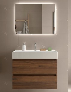 Conjunto de baño suspendido modelo Bequia Veneto de Salgar 2