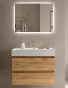 Conjunto de baño suspendido modelo Bequia Veneto de Salgar