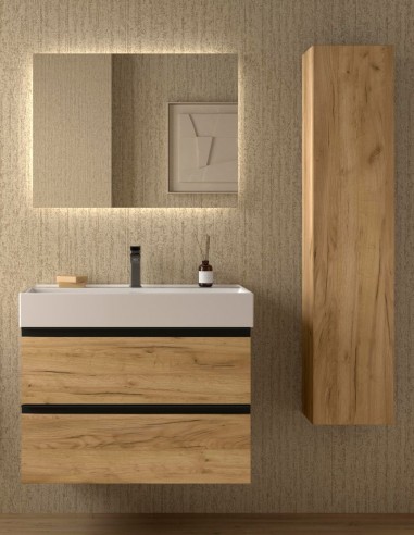 Conjunto suspendido de baño modelo Bequia Metal Veneto de Salgar
