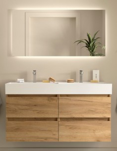 Mueble baño 120 cm. 4 cajones modelo Bequia Veneto de Salgar