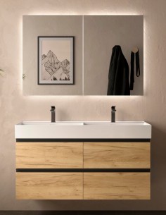 Conjunto baño 120 cm. 4 cajones modelo Bequia Veneto de Salgar