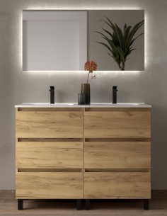 Mueble baño con patas 120 modelo Bequia de Salgar