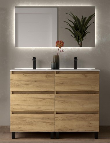 Mueble baño con patas 120 modelo Bequia de Salgar
