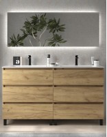 Mueble baño con patas 160 modelo BEQUIA de Salgar