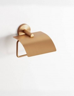 Portarrollos bronce con tapa