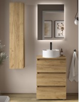Mueble con patas de baño 60 roble