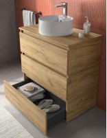 Mueble con patas de baño detalle