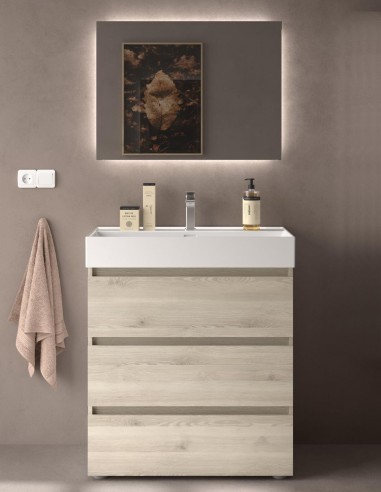 Conjunto de baño con patas natural