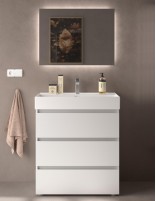 Conjunto de baño con patas blanco