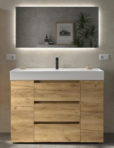 Mueble baño 3 cajones + 2 puertas con patas BEQUIA de Salgar