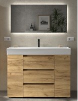 Mueble baño 3 cajones + 2 puertas con patas BEQUIA de Salgar