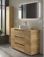 Conjunto sobre encimera 6 cajones + 2 puertas con patas detalle