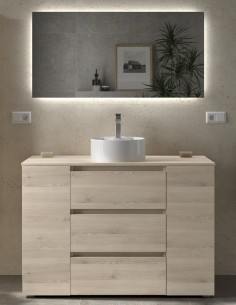 Conjunto sobre encimera 3 cajones + 2 puertas con patas BEQUIA de Salgar 2