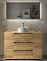 Conjunto sobre encimera 3 cajones + 2 puertas con patas BEQUIA de Salgar