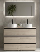Conjunto baño 120 sobre encimera natural