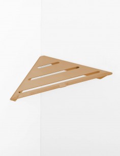 Repisa ducha esquina bronce cepillado MANILLONS