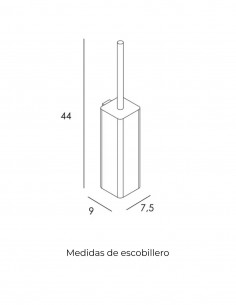 Escobillero de suelo oro cepillado 2