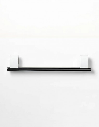 Barra toallero de baño cromo 35 cm
