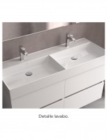 Conjunto baño de 120 cm detalle lavabo