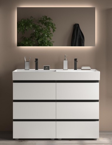Conjunto baño de 120 blanco