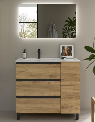 Conjunto baño 3 cajones + 1 puerta...