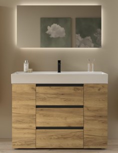 Conjunto baño 3 cajones + 2 puertas Bequia Metal de Salgar