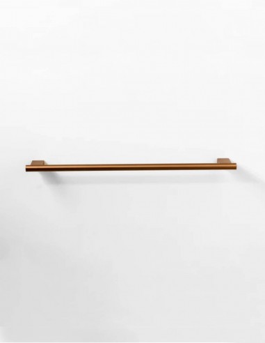 Barra toallero de baño bronce 45 cm