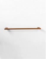 Barra toallero de baño bronce 45 cm