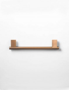 Barra toallero de baño bronce 35 cm