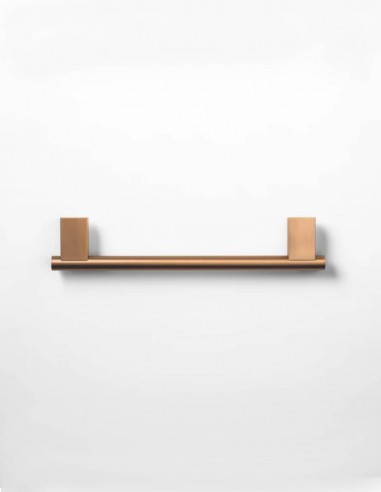 Barra toallero de baño bronce 35 cm