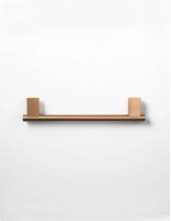 Barra toallero de baño bronce 35 cm