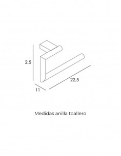 Anilla toallero bronce 2