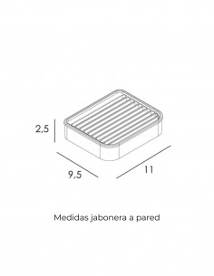 Jabonera de pared bronce 2