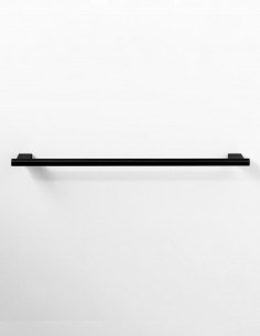 Barra toallero de baño negro/black gun metal 35 cm modelo Tomo