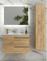 Conjunto baño con lavabo suspendido 80