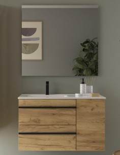 Conjunto cajones + puerta - BORN con tiradores negros de Salgar