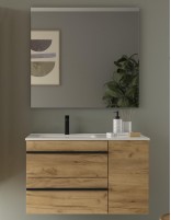 Conjunto cajones + puerta - BORN con tiradores negros de Salgar