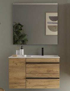 Conjunto cajones + puerta - BORN con tiradores negros de Salgar 2