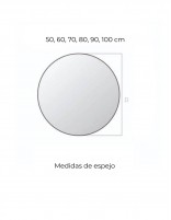 Croquis Espejo redondo - VIENTO de BathDecor