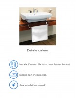 Detalle toallero mueble baño de PyP