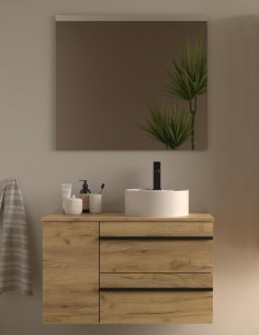 Conjunto 1 puerta + 2 cajones - BORN con tiradores negros de Salgar 2