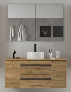 Conjunto puertas + cajones - BORN 120 cm. sobre encimera de Salgar