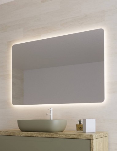 Espejo con cantos redondeados  AQUA de BathDecor