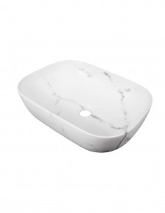 Lavabo fino mini ovalo Calacatta de Probath