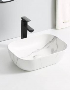 Lavabo fino mini ovalo Calacatta de Probath 2