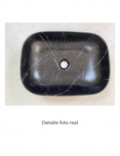 Lavabo fino mini ovalo Negro Marquina de Probath 2