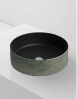 Lavabo fino CILIN VERDE/NEGRO de Probath