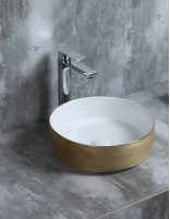 Detalle Lavabo fino CILIN ORO de Probath